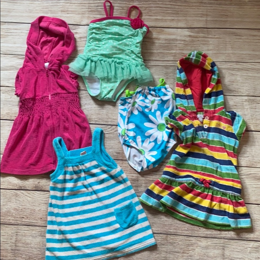 Girls bathing suits and coverups